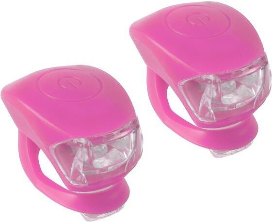 M-Wave Led-Cykellygtesæt – Pink