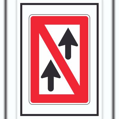 HB-Druck Allgemeines Überholverbot Symbol A0 (841x1189mm)