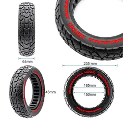 Ultraleicht Offroad Vollgummi Rad 10x2,5/B44 - Rot [Nedong]