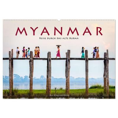 Myanmar - Reise durch das alte Burma (Wandkalender 2026 DIN A2 quer), CALVENDO Monatskalender