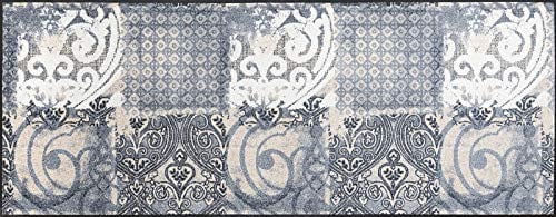 Wash + Dry Voetmat Arabesque Grijs B: 75 cm, L: 190 cm