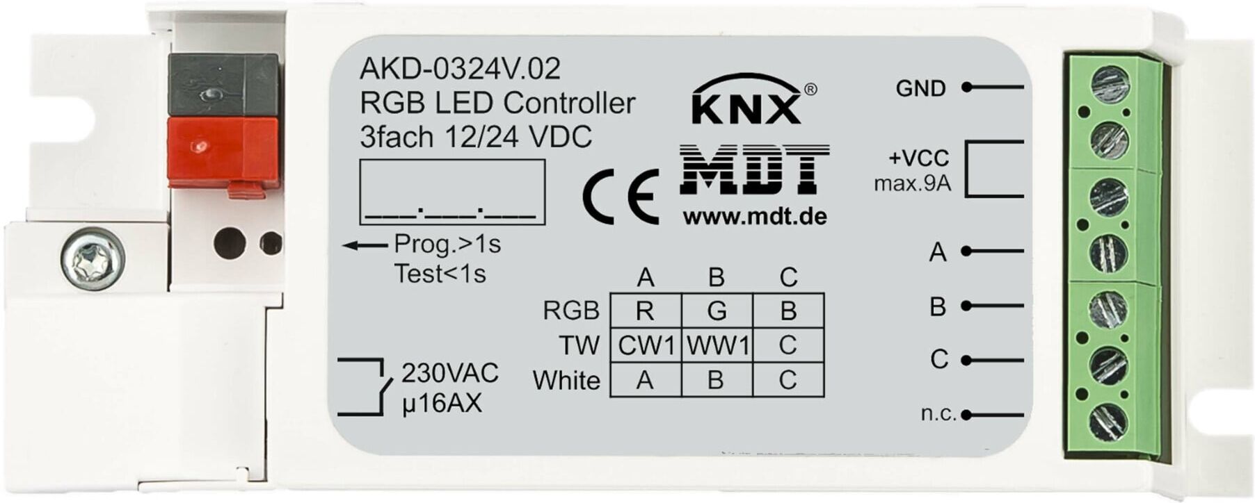 MDT technologies LED Controller 3-Kanal 3/6A, RGB AKD-0324V.02)