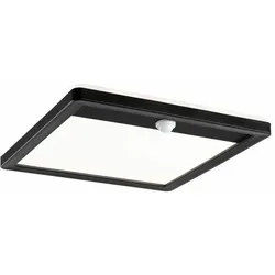 PAULMANN LED Außenpanel Lamina Bewegungsmelder IP44 eckig 250x250mm 3000K 14,5W 950lm 230V Schwarz Kunststoff