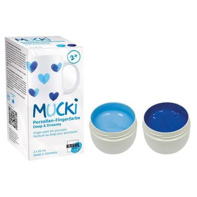 MUCKI Porzellan-Fingerfarbe Set Deep & Dreamy 2 x 50 ml