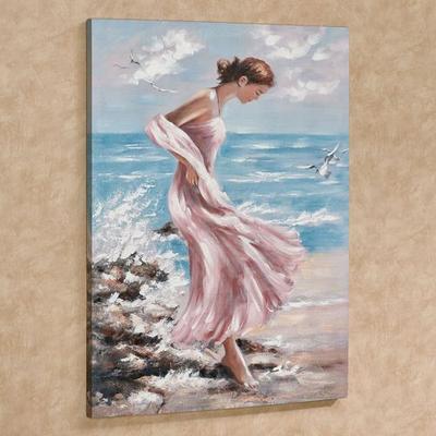 Touch of Class Beach Chic Canvas Wall Art Multi Cool , Multi Cool