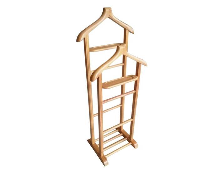 Valet de chambre double portant - bois clair