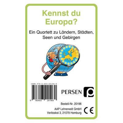Kennst du Europa?, Game von Josephine Finkenstein, Persen Verlag in der AAP Lehrerwelt GmbH, 978-3-403-20196-0