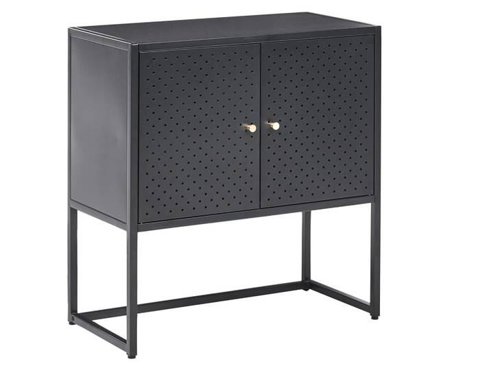 BÜROSCHRANK Metall Schwarz Rakaia