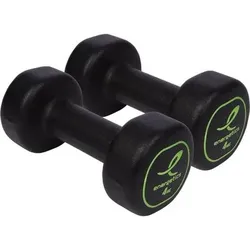 ENERGETICS Hanteln Neopren, Größe 2X4,0 in Schwarz Schwarz