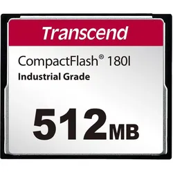 Transcend 512MB CF Card SLC mode WD-15 Wide Temp (P) (CF), Speicherkarte, Schwarz