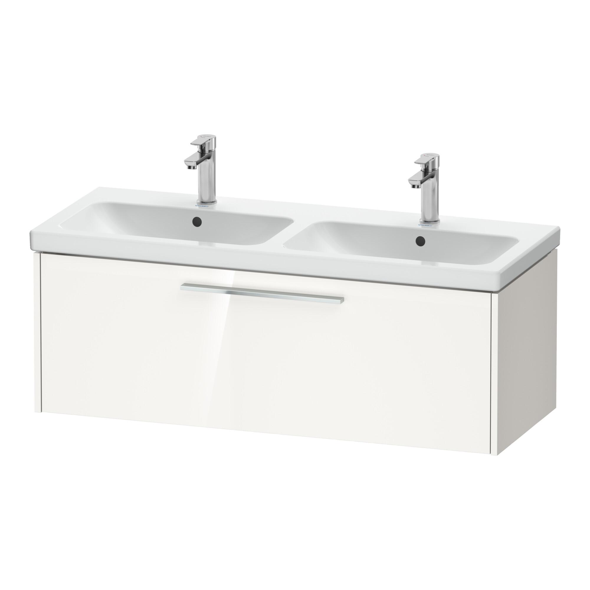 Duravit Waschtischunterschrank D-Code 118,4x40x46cm, 1 Ausz., we. hgl, Gr. chr (DC4669010220000)
