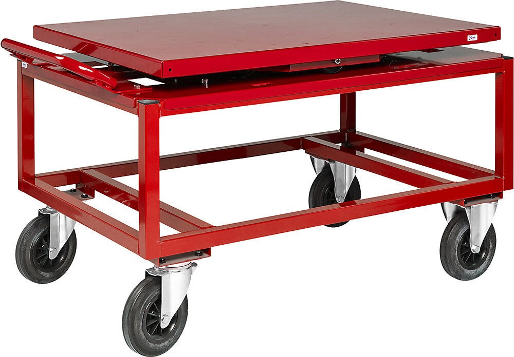 Schwenkteller, Tragfähigkeit 800 kg, rot Kongamek