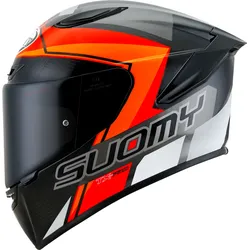 Suomy TX-Pro Glam Carbon, Integralhelm - Orange/Schwarz/Hellgrau/Weiß - XL