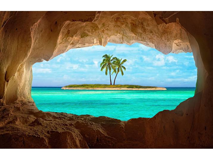 Fototapete PAPERMOON Photo-Art MATT ANDERSON, PARADIES , bunt, B:4,5m L:2,8m, Vlies, Tapeten, Fototapete