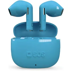 SBS Semi-in-Ear-Ohrhörer TWS (3 h, Kabellos), Kopfhörer, Blau