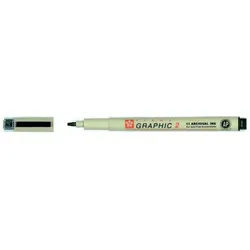 SAKURA Grafikstift PIGMA GRAPHIC 2, schwarz