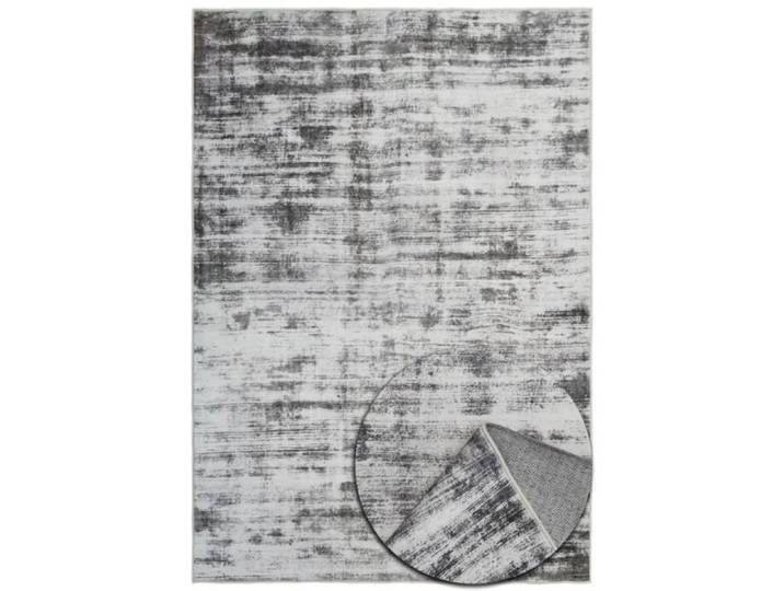 Tapis Modern Abstrait - Doux - Lavable en Machine - Antidérapant - Fibre Polyester Premium - Argenté - 160x230 cm