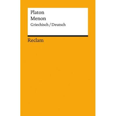 Menon, Taschenbuch von Platon, Reclam, Philipp