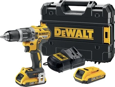 DeWalt DCD796D2-QW Bohrmaschine Ohne Schlüssel Schwarz, Gelb 1,6 kg