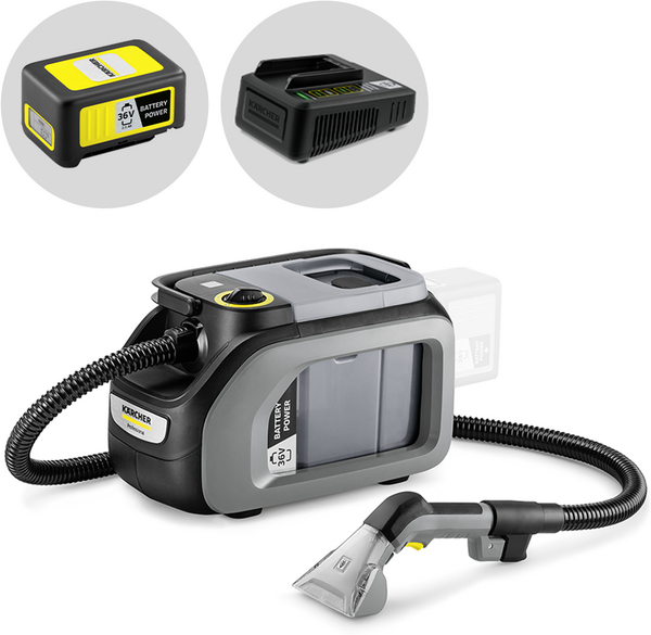 Karcher Pro Puzzi 2/1 Bp - Nettoyeur de tapis - Aspirateur portable - 36V 2.5Ah