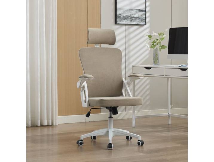 Chaise de bureau ergonomique-WELLTIN - Fauteuil de direction en maille - Soutien lombaire réglable - Appui-tête - Télétravail