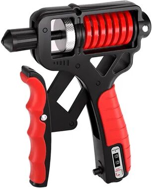 Healfit Counter Adjustable Resistance Hand Grip Strengthener, Nonslip Grip Trainer For Hands Fingers Wrists red