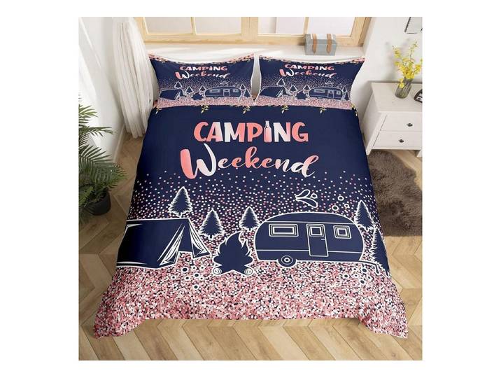 LuxusKollektion Kinderbettwäsche Bettwäsche Set Camper Galaxis 155x220cm