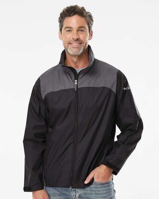 Columbia 212476 Men's Glennaker Lake II Rain Jacket in Black/City Grey size Large   Nylon
