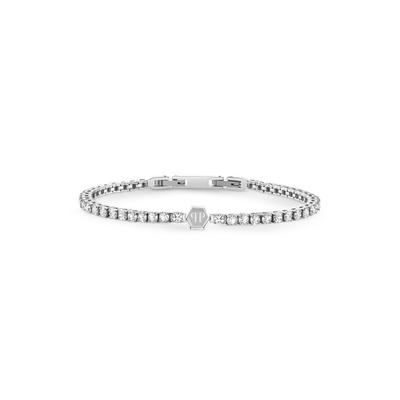 Armkette PHILIPP PLEIN "Tennis Royal", silber (70, silber), Armbänder, Herren, Armkette