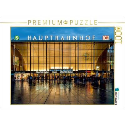 CALVENDO Puzzle Köln - Hauptbahnhof 1000 Teile Puzzle quer | 1000 Teile Lege-Größe 64 × 48 cm Foto-Puzzle für glückliche Stunden