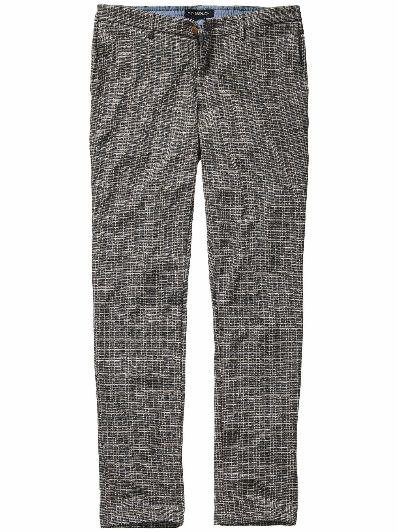 Mey & Edlich Herren Boulevard-Chino Blau 50 % Baumwolle, 39 % Polyester, 11 % Leinen