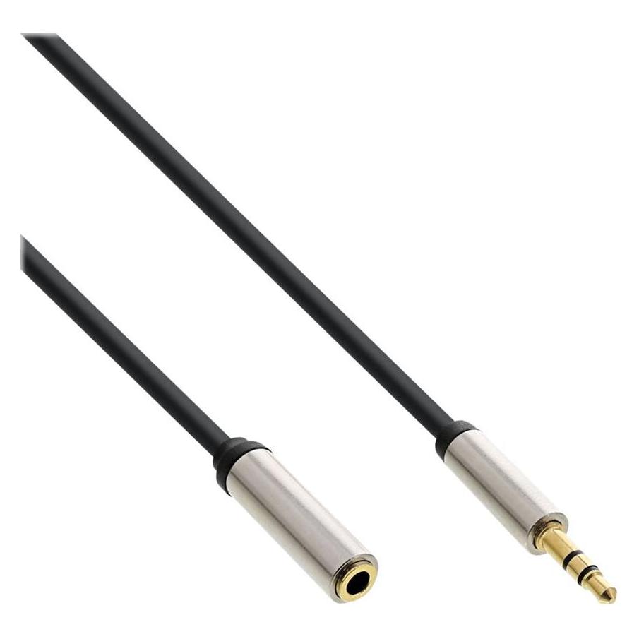 InLine Slim Audio Kabel Klinke 3 (10 m, AUX Kabel) (99230)
