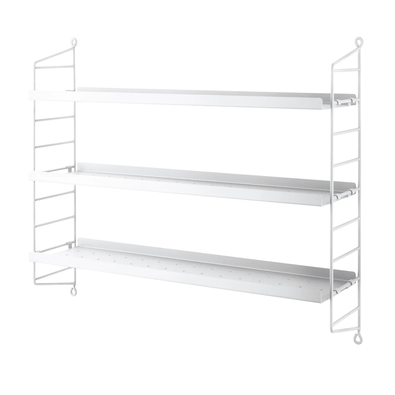 String Pocket boekenplank metaal Wit