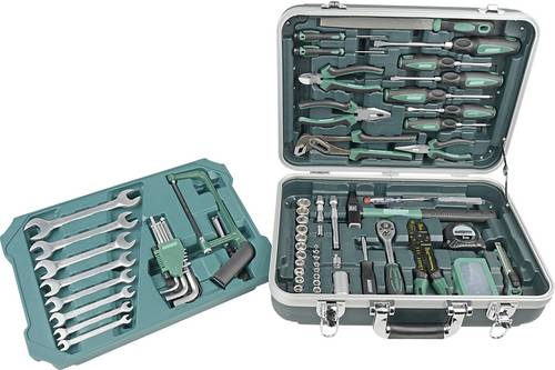 Brüder Mannesmann M29089 Heimwerker Werkzeugkoffer bestückt 108teilig (L x B x H) 465 x 355 x 165mm