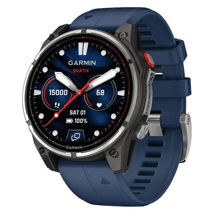 Garmin Quatix 8 Pro (47 mm, Faserverstärktes Polymer, Titan, Anthrazit, Schwarz, 4G) (010-03198-51)