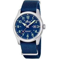 Lotus Minimalistisches Nylon-Armband für Uhren (Nylon), Uhrenarmband, Blau