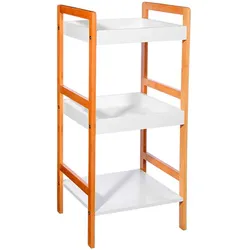 WellHome Exclusive S Badezimmerregal mit 3 Ebenen aus Bambus