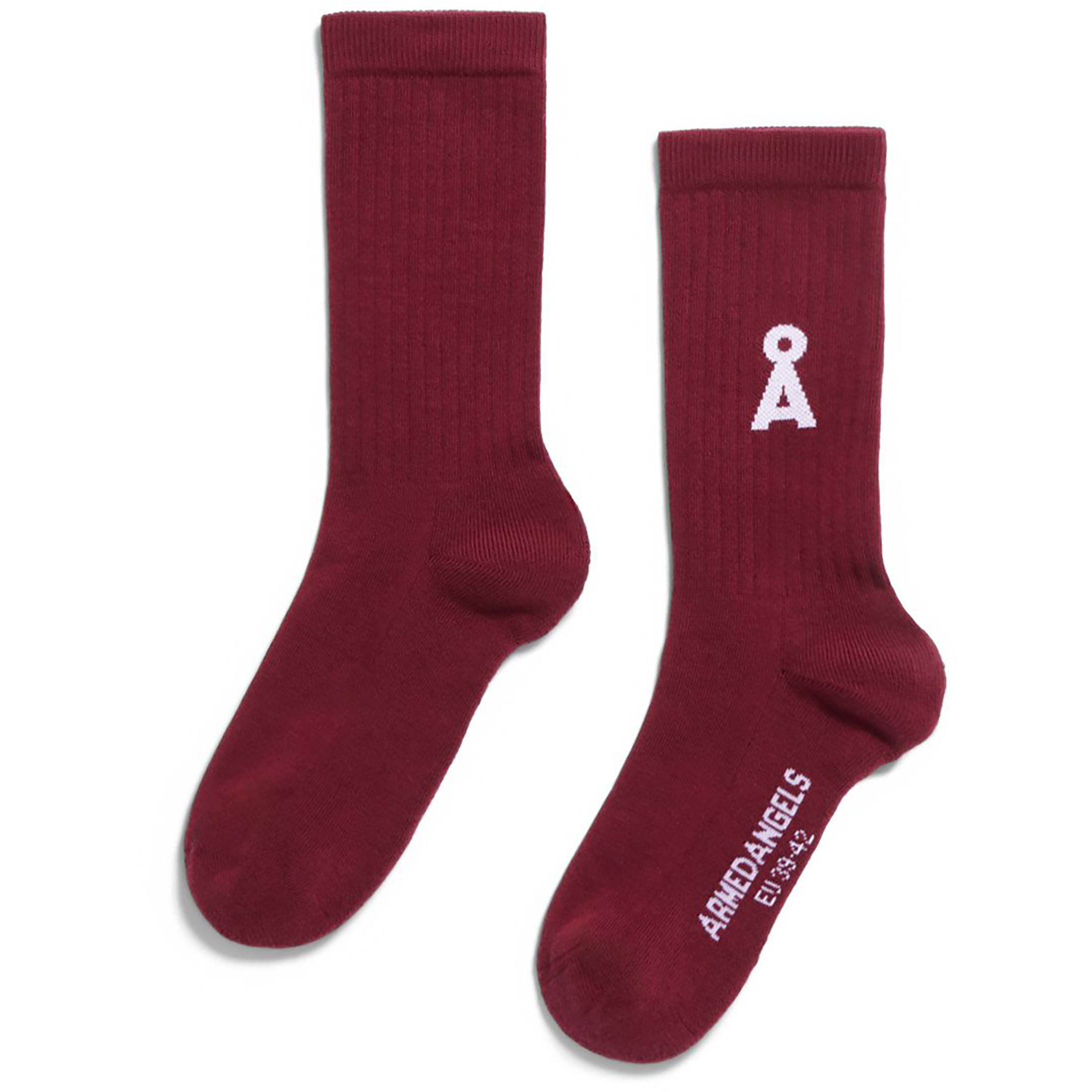Armedangels Saamus Bold Freizeitsocken rot Größe 35 Lifestyle Hautfreundlich