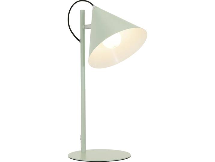 Tischlampe Charly türkis Metall H 45 cm