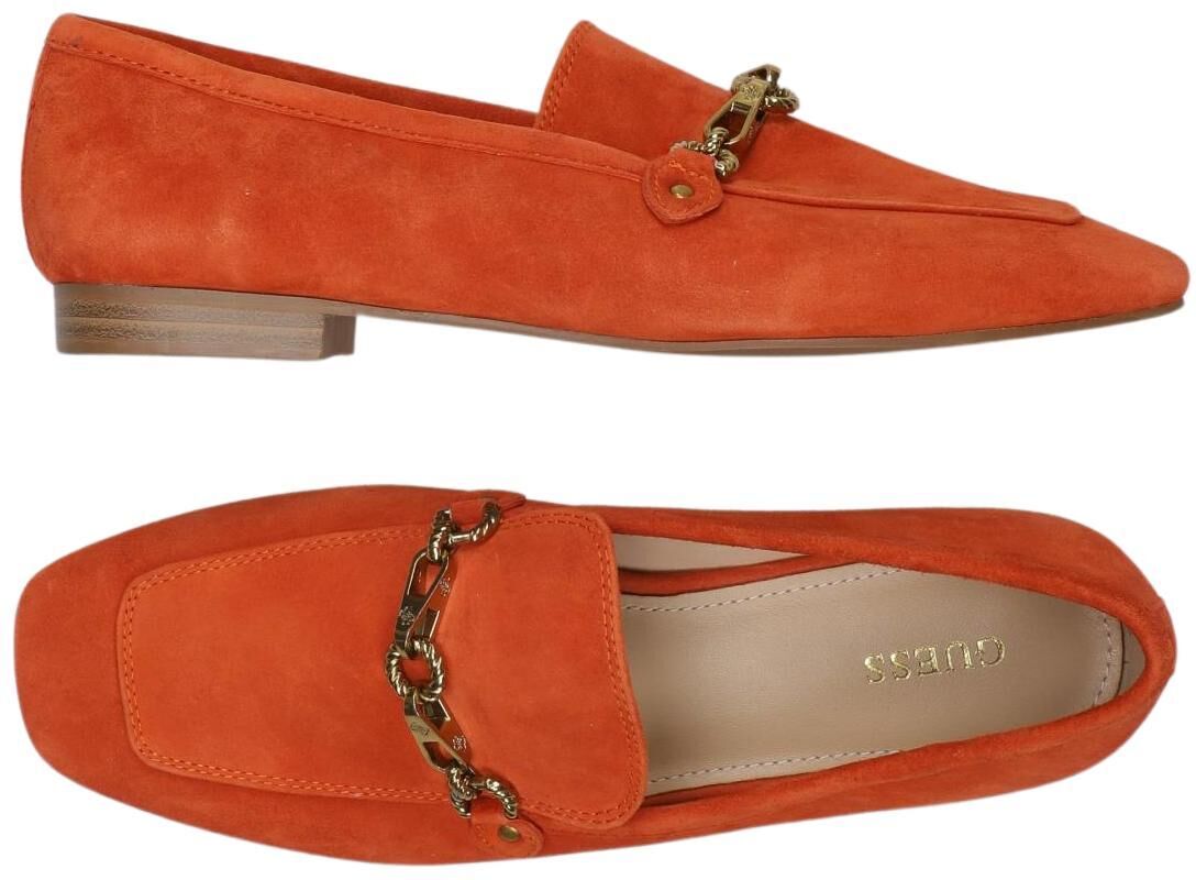 Guess Damen Halbschuh, Orange, Gr. EU 36, Leder - Second Hand