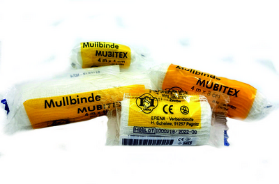 ERENA Verbandstoffe GmbH & Co. KG MUBITEX Mullbinden 4 cm einzeln in Cello 1 St 02795073
