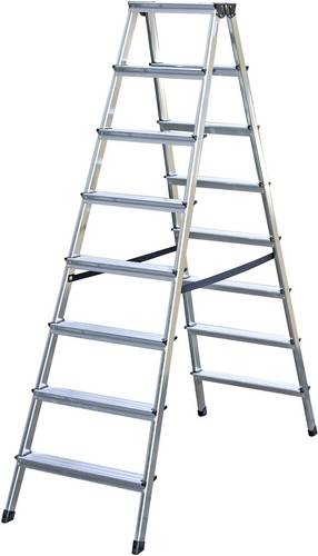 KRAUSE MONTO Stufen-DoppelLeiter Dopplo 2x8 Stufen