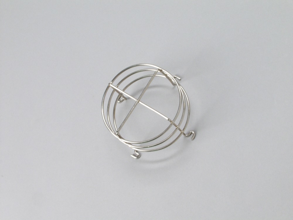 Schutzkorb, Hekatron SRS 01, für Rauchschalter, Stahl, vernickelt 5000586