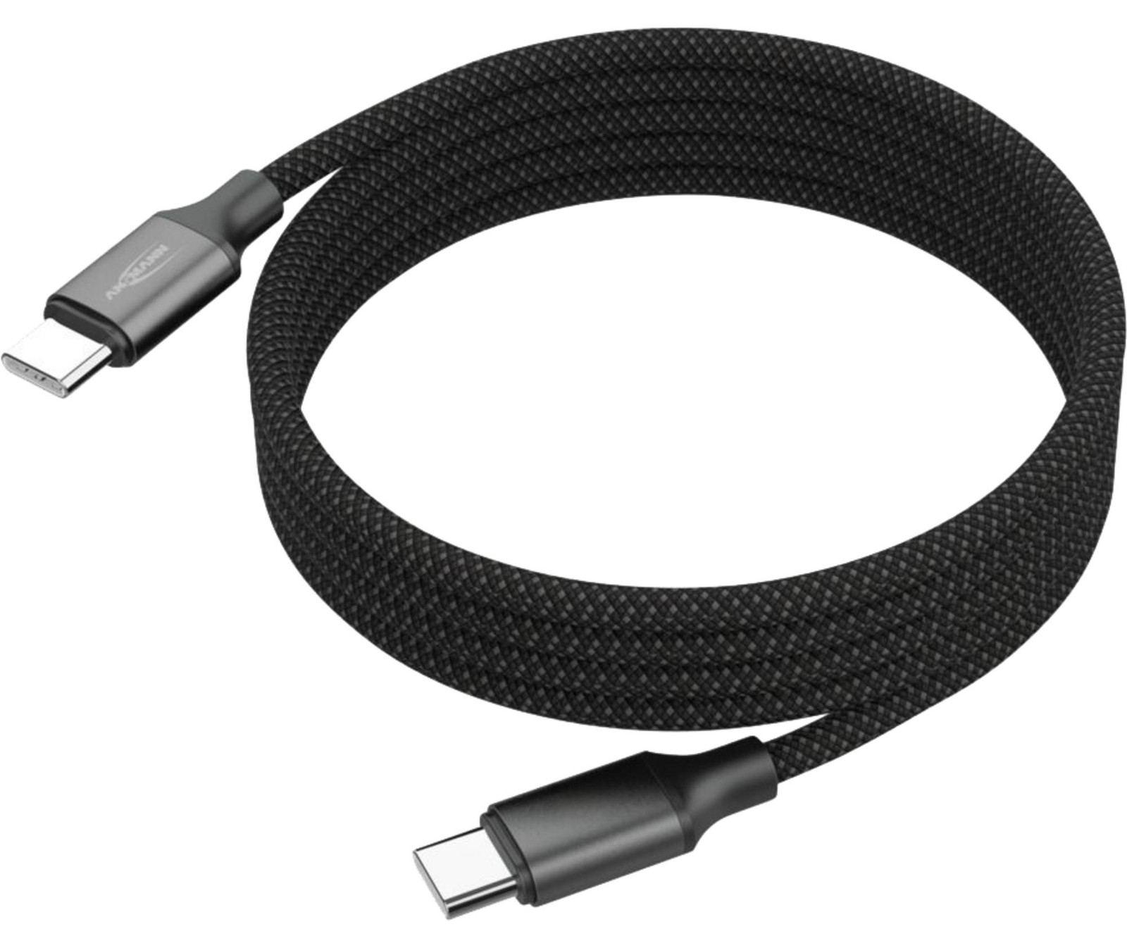 ANSMANN Magnetische datakabel en oplaadkabel, USB-C naar USB-C, 1,2 meter