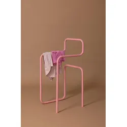 Metallbude Herrendiener James Stahl Pink