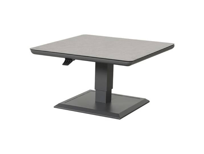 OUTLIV. Allround Lifttisch 90x90cm Aluminium/Glaskeramik Dunkelgrau