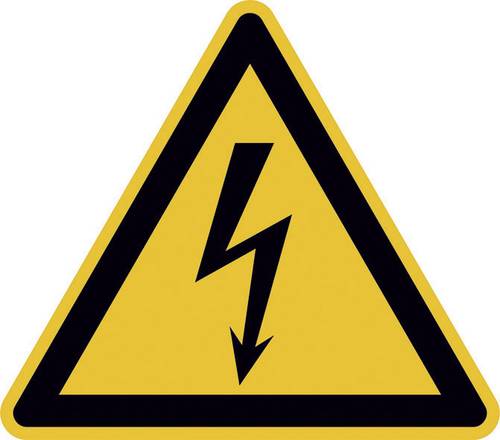 Warnschild Elektrische Spannung Kunststoff 200mm ISO 7010 1St.