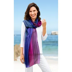 Seiden-Schal in Muster fuchsia von DW-Shop, Fuchsia