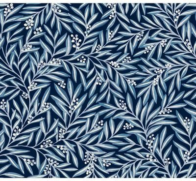 Ronald Redding Rowan Navy Wallpaper