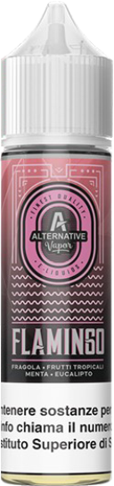 Alternative Vapor Flamingo Liquido Shot 20ml Frutta Tropicale Fragola Eucalipto Menta